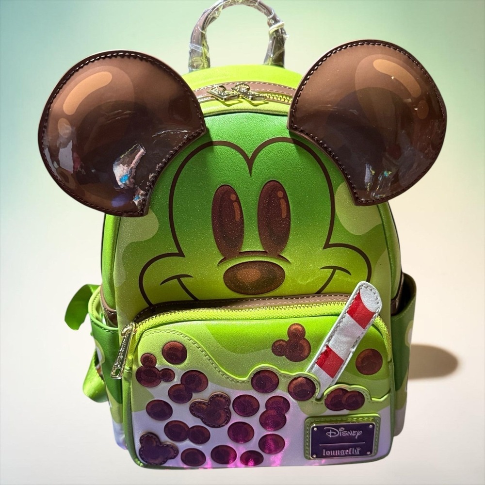 Loungefly Mickey Green Tea Boba‎ Figural